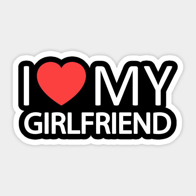 I Love My Girlfriend  I Heart My GF Sticker by fadi1994